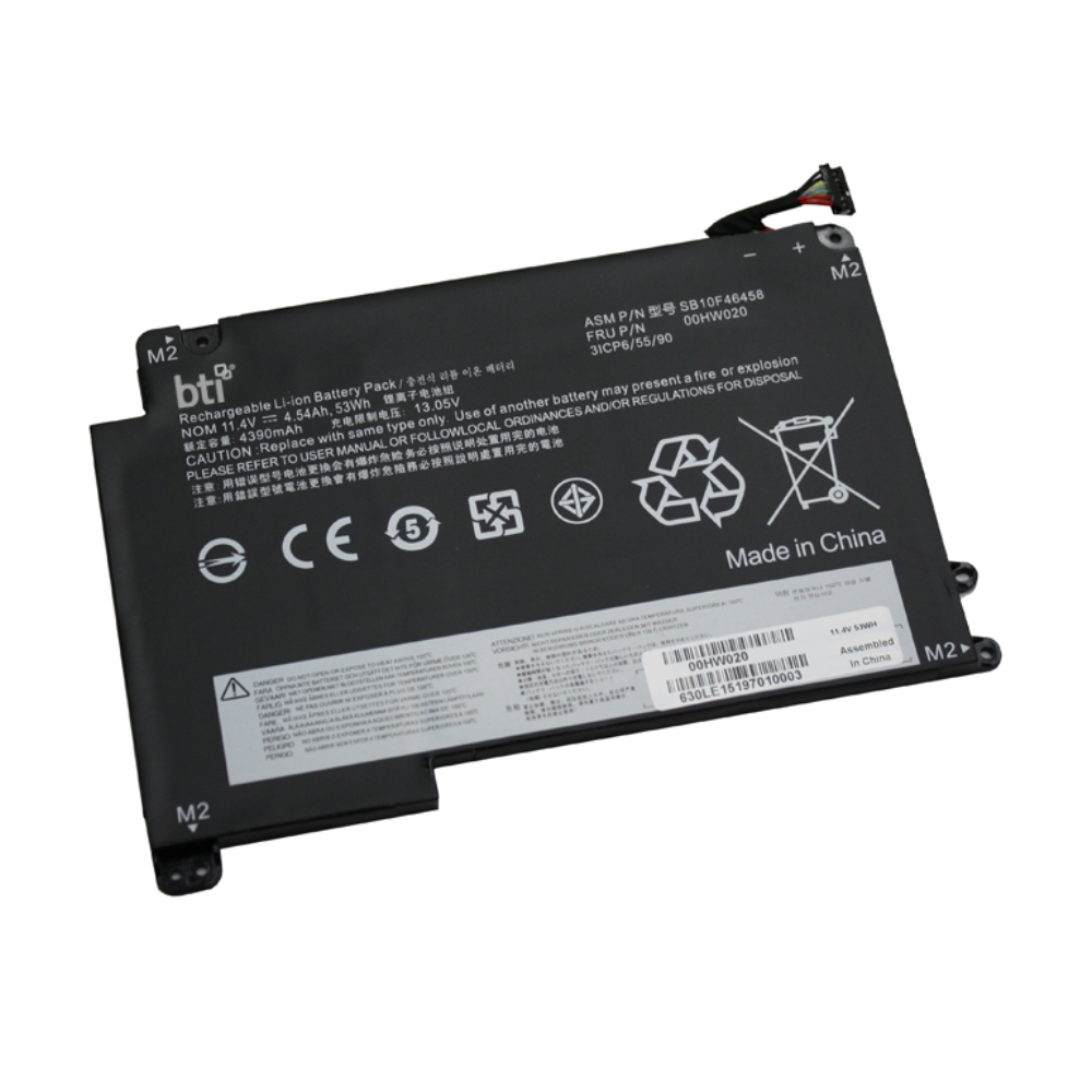 BTI 53Wh Industrial Rechargeable Batteries - Black