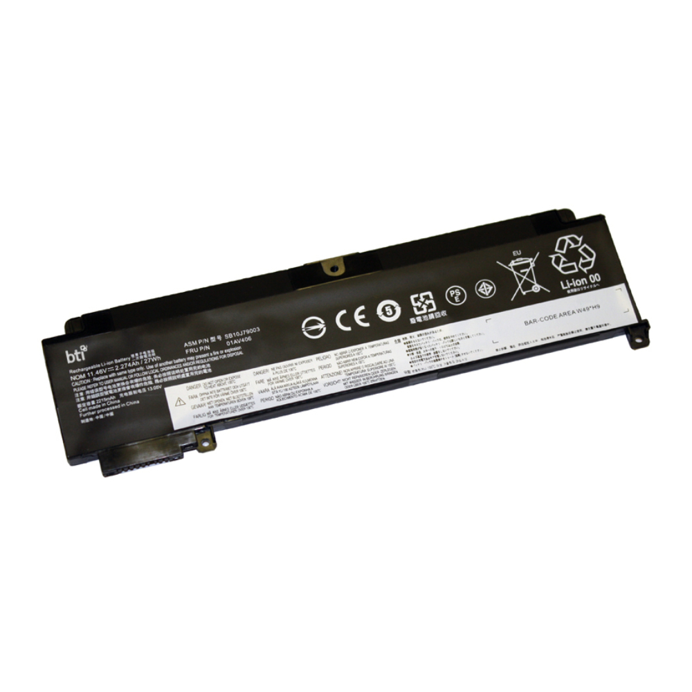 BTI 01AV406 Industrial Rechargeable Batteries - Black