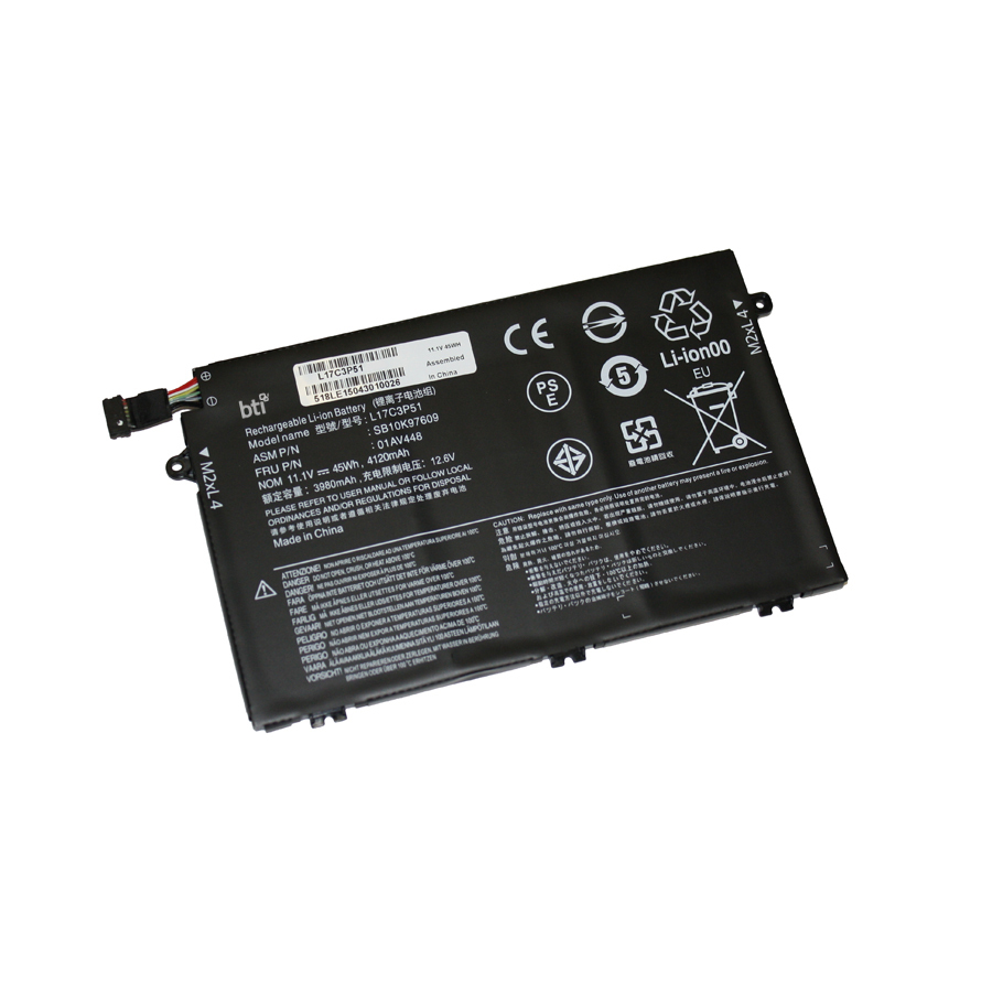BTI 01AV447 Industrial Rechargeable Batteries - Black