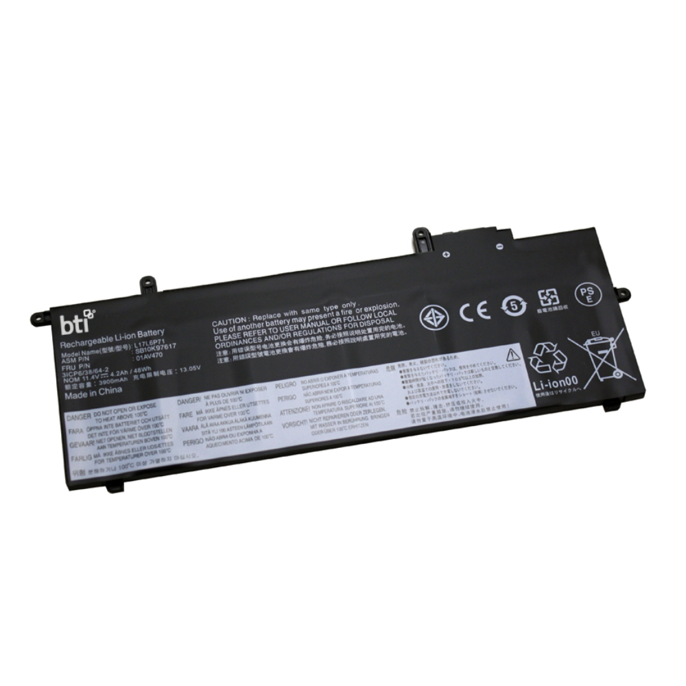 BTI X280 Industrial Rechargeable Batteries - Black