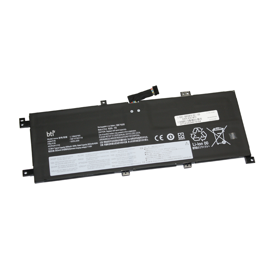 BTI 46Wh Industrial Rechargeable Batteries - Black