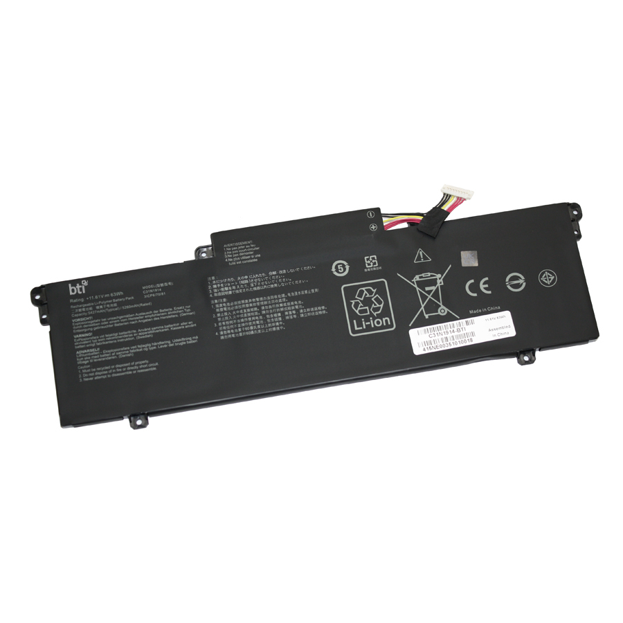 BTI 0B200-03730100 Industrial Rechargeable Batteries - Black