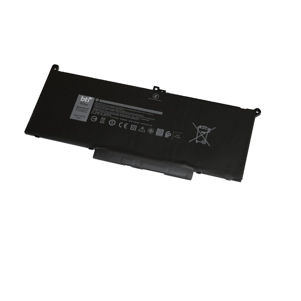 BTI 0DM3WC Industrial Rechargeable Batteries - Black