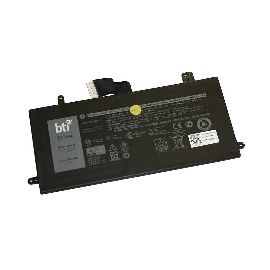 BTI 0J0PGR Industrial Rechargeable Batteries - Black