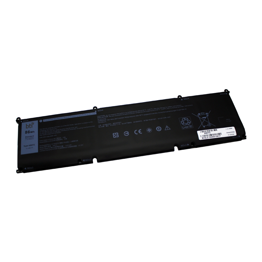 BTI 86Wh Industrial Rechargeable Batteries - Black