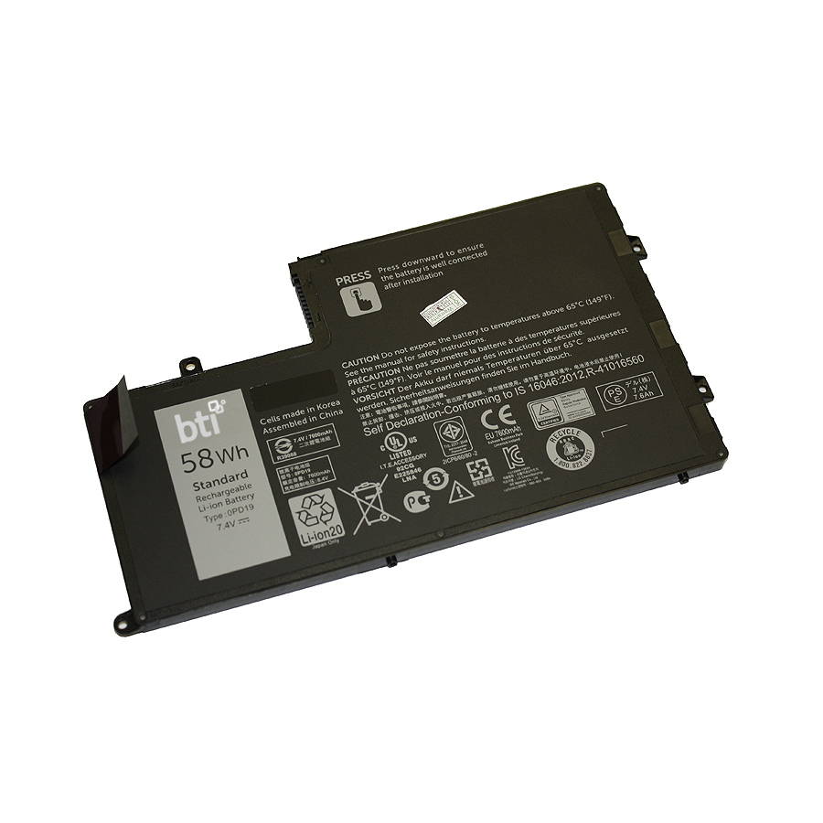 BTI 58Wh Industrial Rechargeable Batteries - Black
