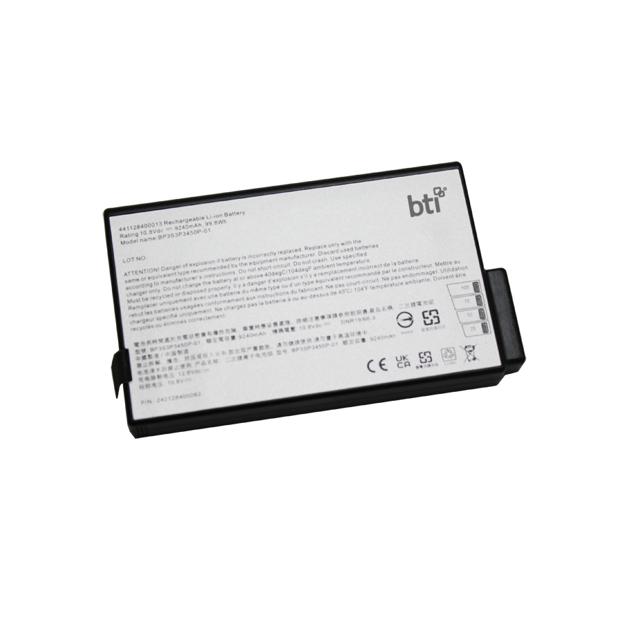 BTI 9-cell Industrial Rechargeable Batteries - Black
