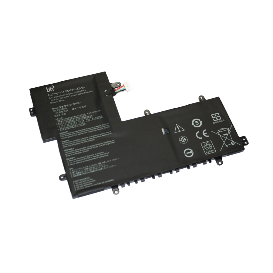 BTI 3ICP5 Industrial Rechargeable Batteries - Black