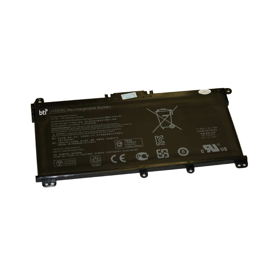 BTI 3ICP6 Industrial Rechargeable Batteries - Black