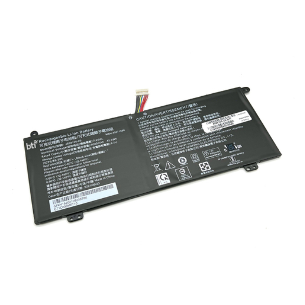BTI 2-cell Industrial Rechargeable Batteries - Black