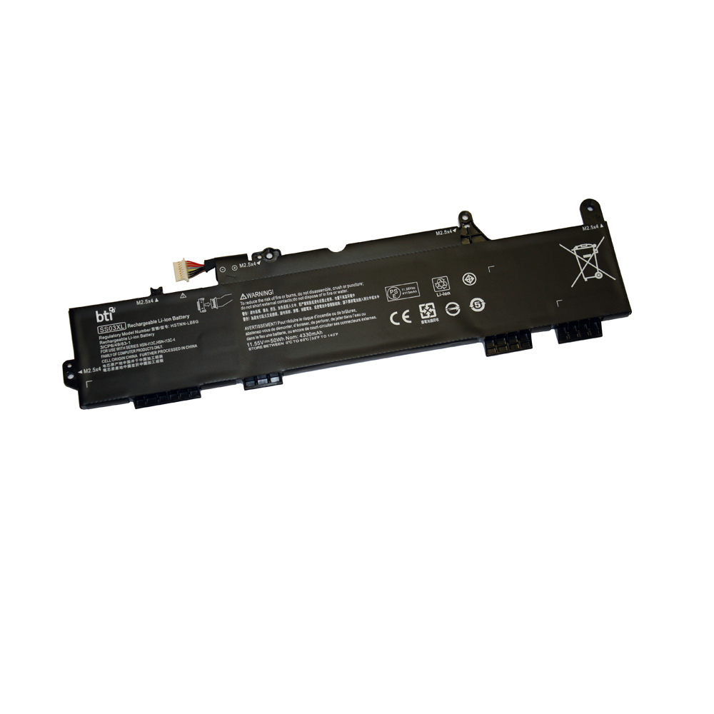 BTI 4WE39AV Industrial Rechargeable Batteries - Black