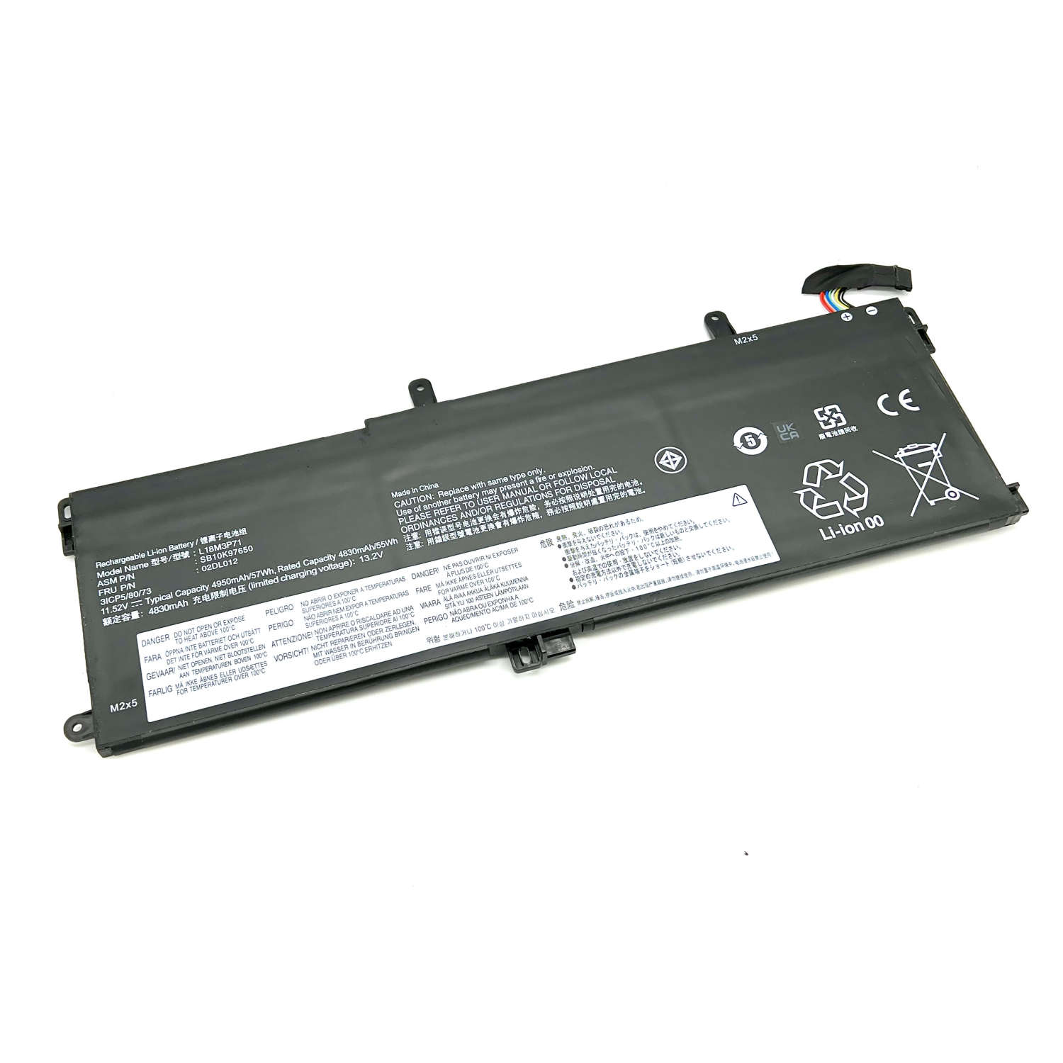 BTI 5B10W13914 Industrial Rechargeable Batteries - Black