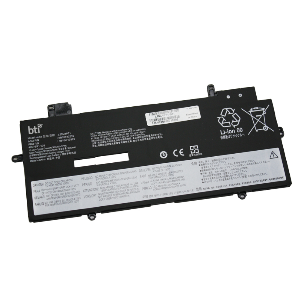 BTI 5B10W13975 Industrial Rechargeable Batteries - Black