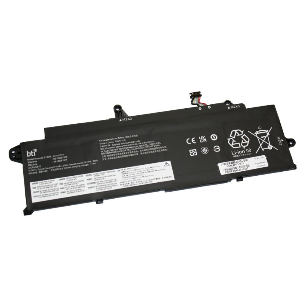 BTI 5B10W51876 Industrial Rechargeable Batteries - Black