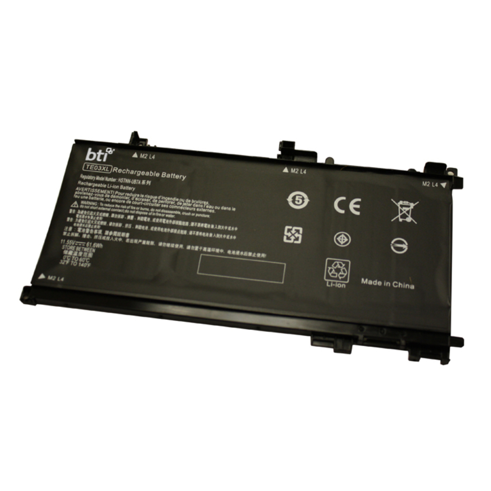 BTI 3-cell Industrial Rechargeable Batteries - Black