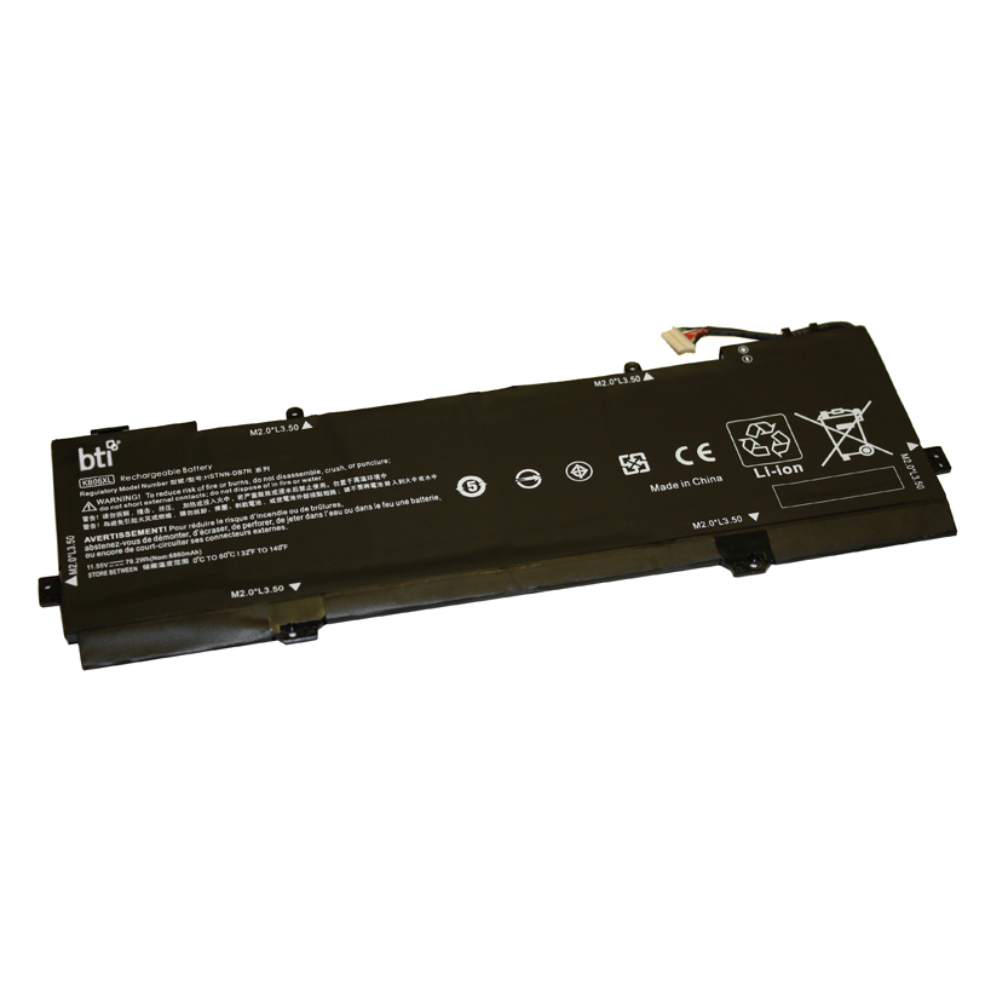 BTI 6-cell Industrial Rechargeable Batteries - Black