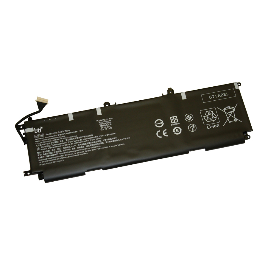 BTI 3-cell Industrial Rechargeable Batteries - Black