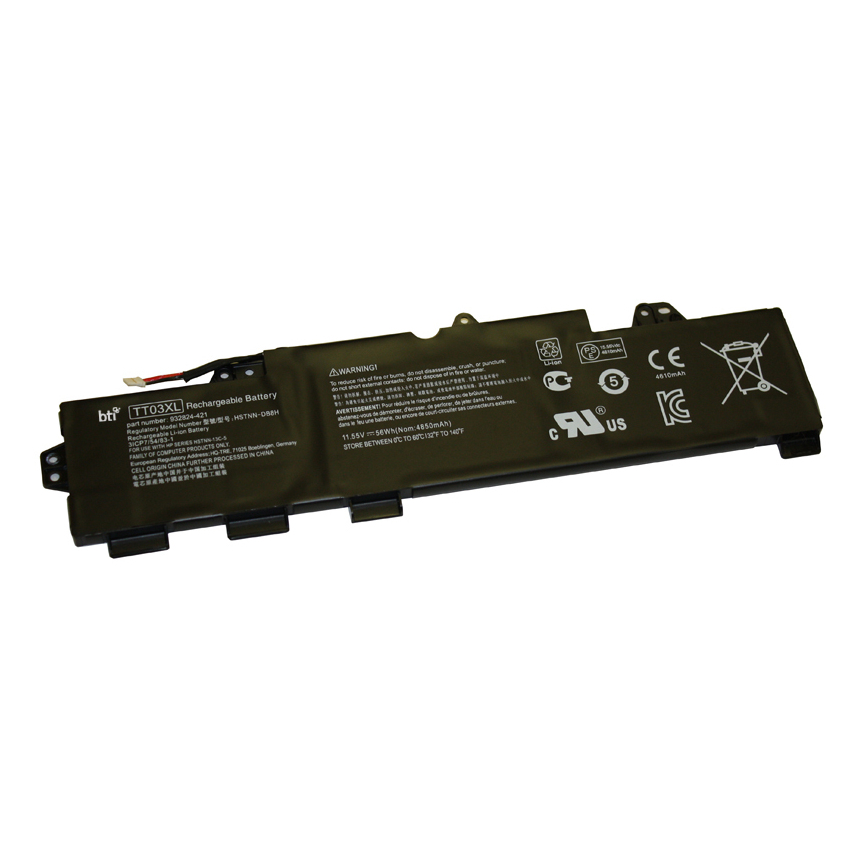 BTI 56Wh Industrial Rechargeable Batteries - Black