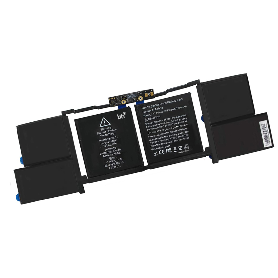 BTI A1953 Industrial Rechargeable Batteries - Black