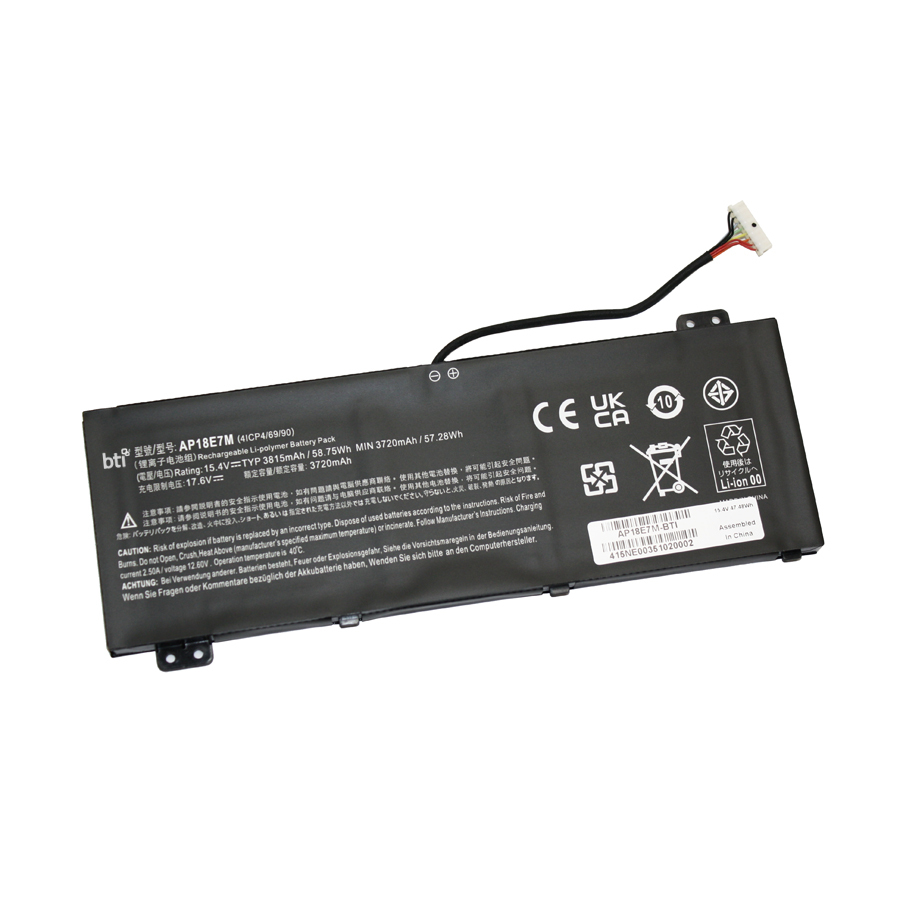 BTI PT315-52-79LP Industrial Rechargeable Batteries - Black