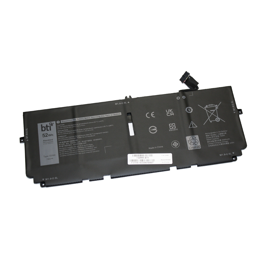 BTI CN-02XXFW Industrial Rechargeable Batteries - Black