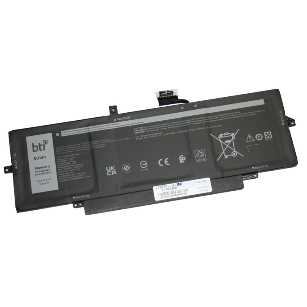 BTI CN-05Y3T9 Industrial Rechargeable Batteries - Black