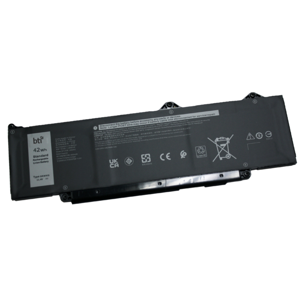 BTI CN-0V7TXF Industrial Rechargeable Batteries - Black