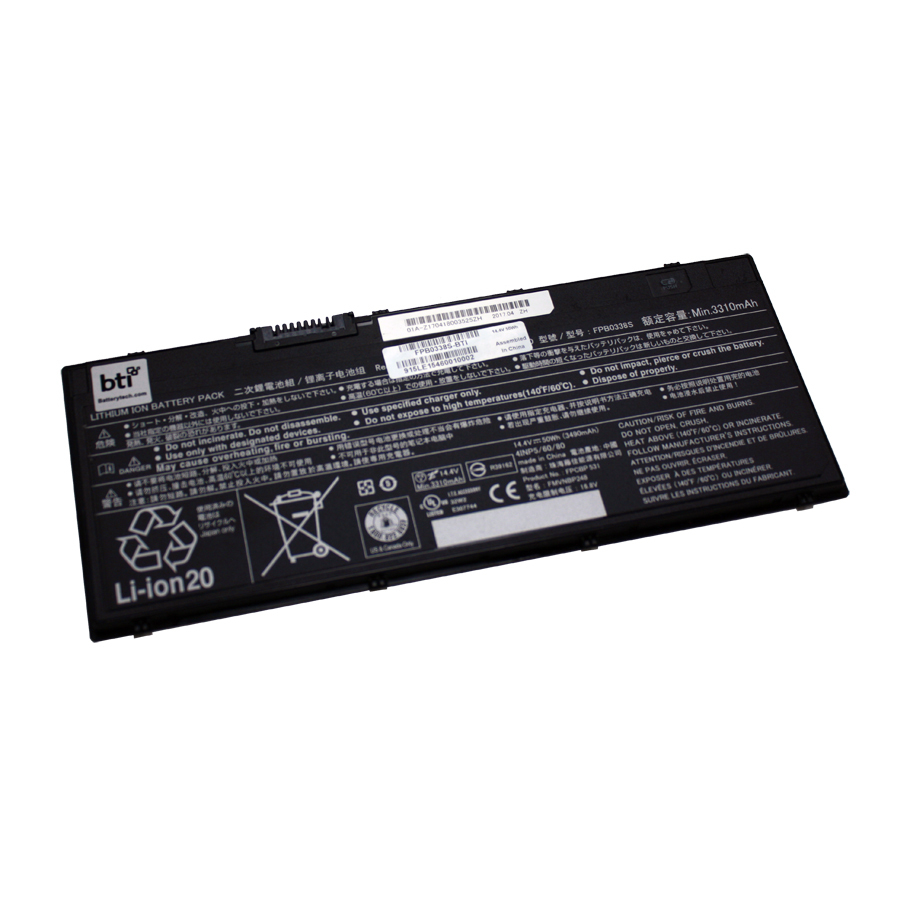 BTI CP734928-01 Industrial Rechargeable Batteries - Black