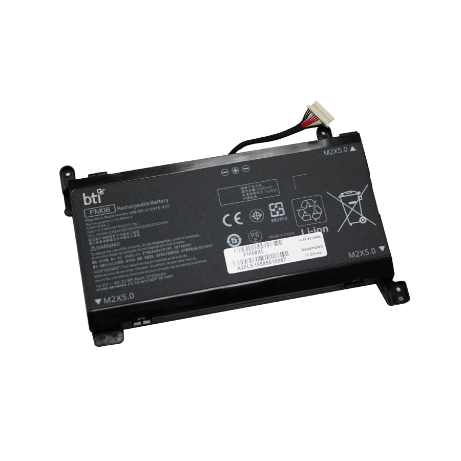 BTI 83Wh Industrial Rechargeable Batteries - Black