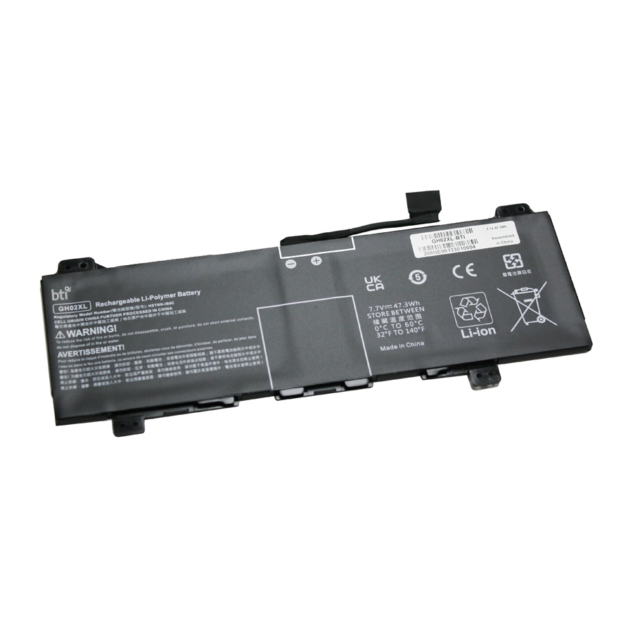 BTI GH02XL- Industrial Rechargeable Batteries - Black