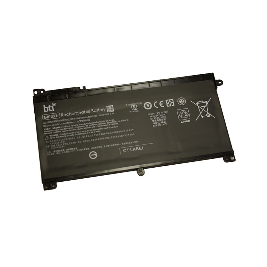 BTI HSTNN-LB7P Industrial Rechargeable Batteries - Black