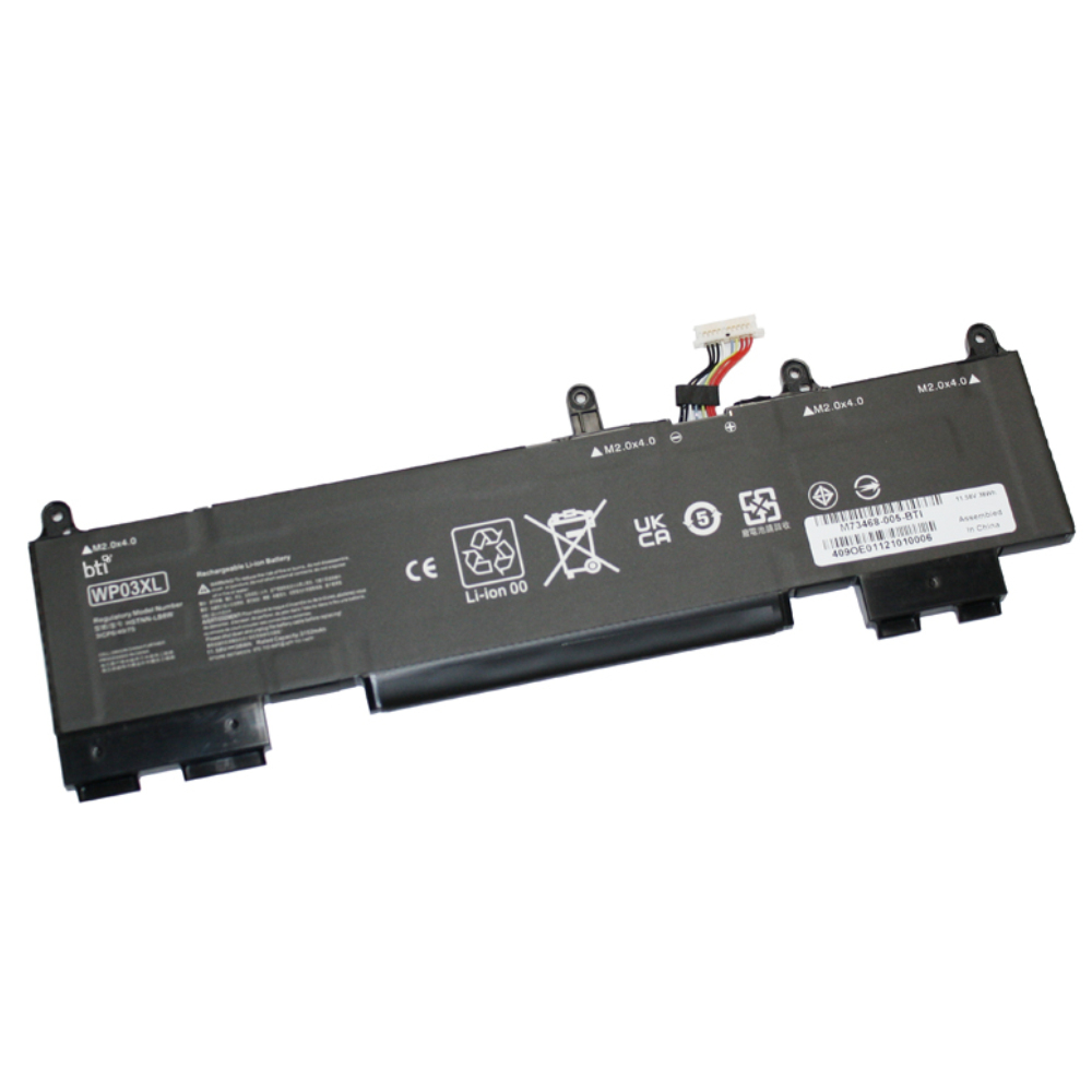 BTI HSTNN-LB8W Industrial Rechargeable Batteries - Black