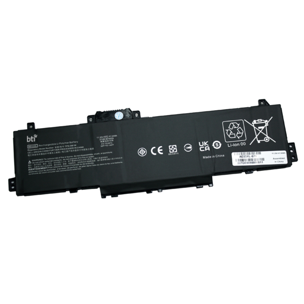 BTI HSTNN-OB3E Industrial Rechargeable Batteries - Black