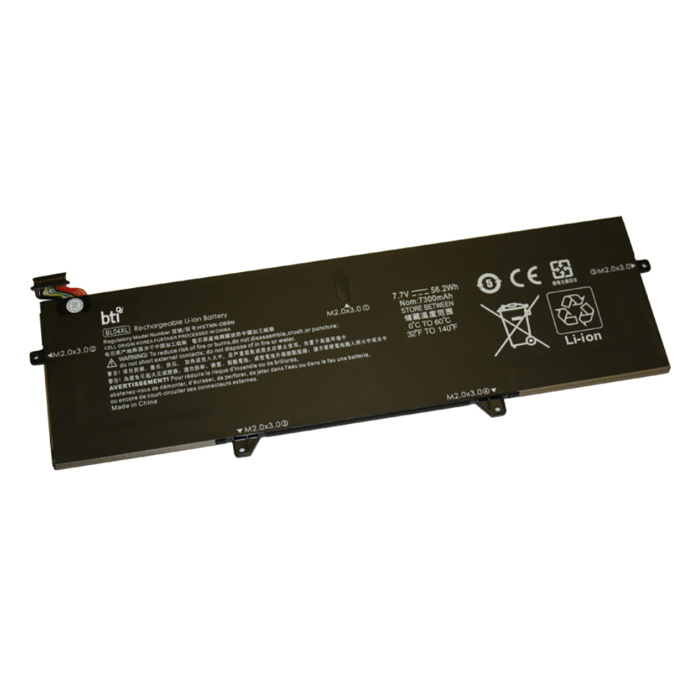 BTI HSTNN-UB7N Industrial Rechargeable Batteries - Black
