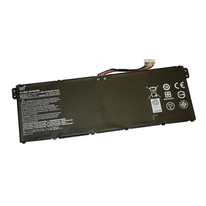 BTI 0040G Industrial Rechargeable Batteries - Black