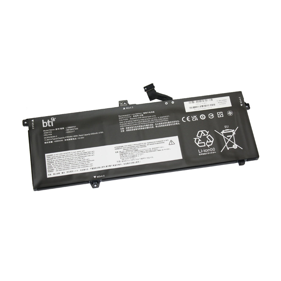 BTI L18M6PD1 Industrial Rechargeable Batteries - Black
