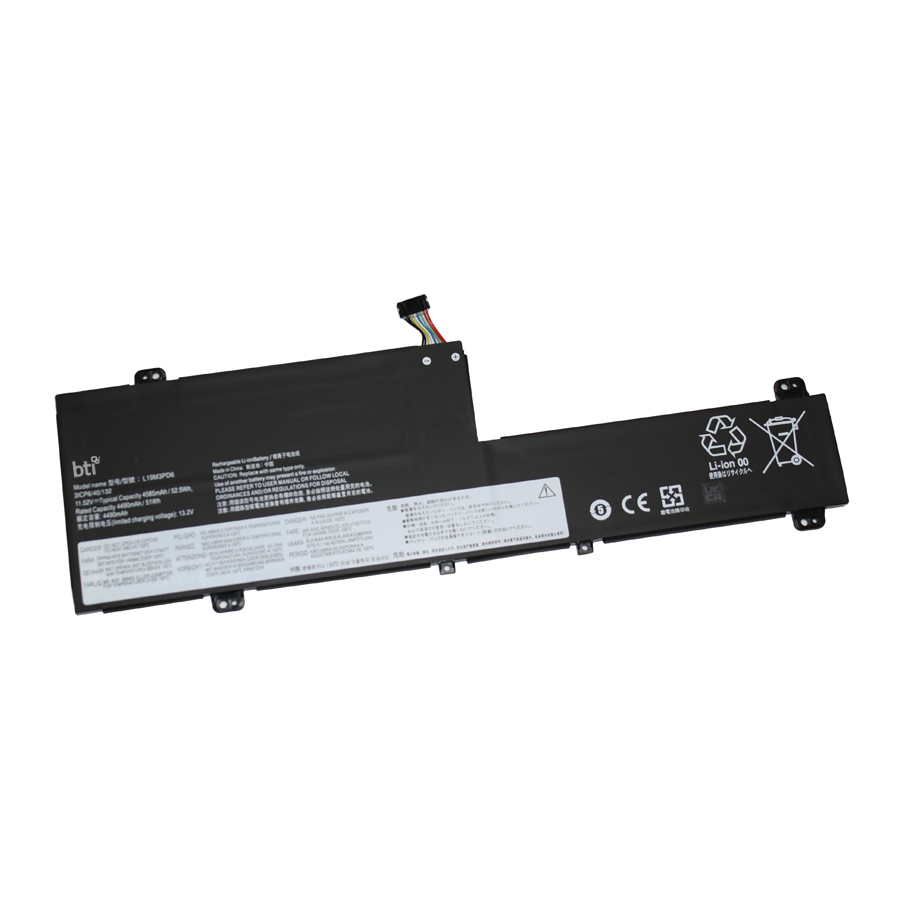 BTI L19L3PD6 Industrial Rechargeable Batteries - Black