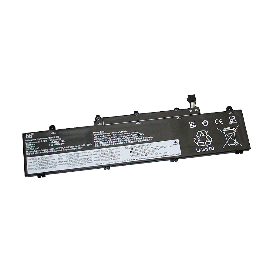 BTI L20L3PD4 Industrial Rechargeable Batteries - Black