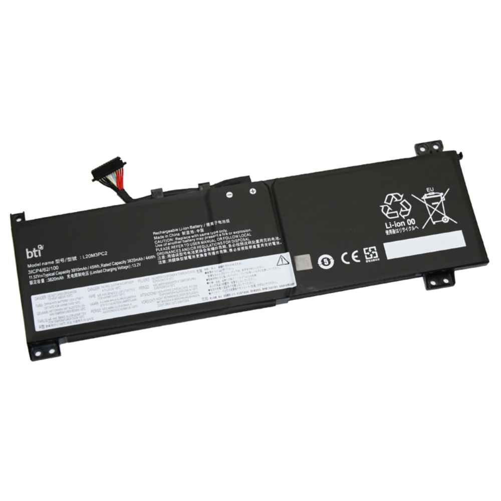 BTI 45Wh Industrial Rechargeable Batteries - Black
