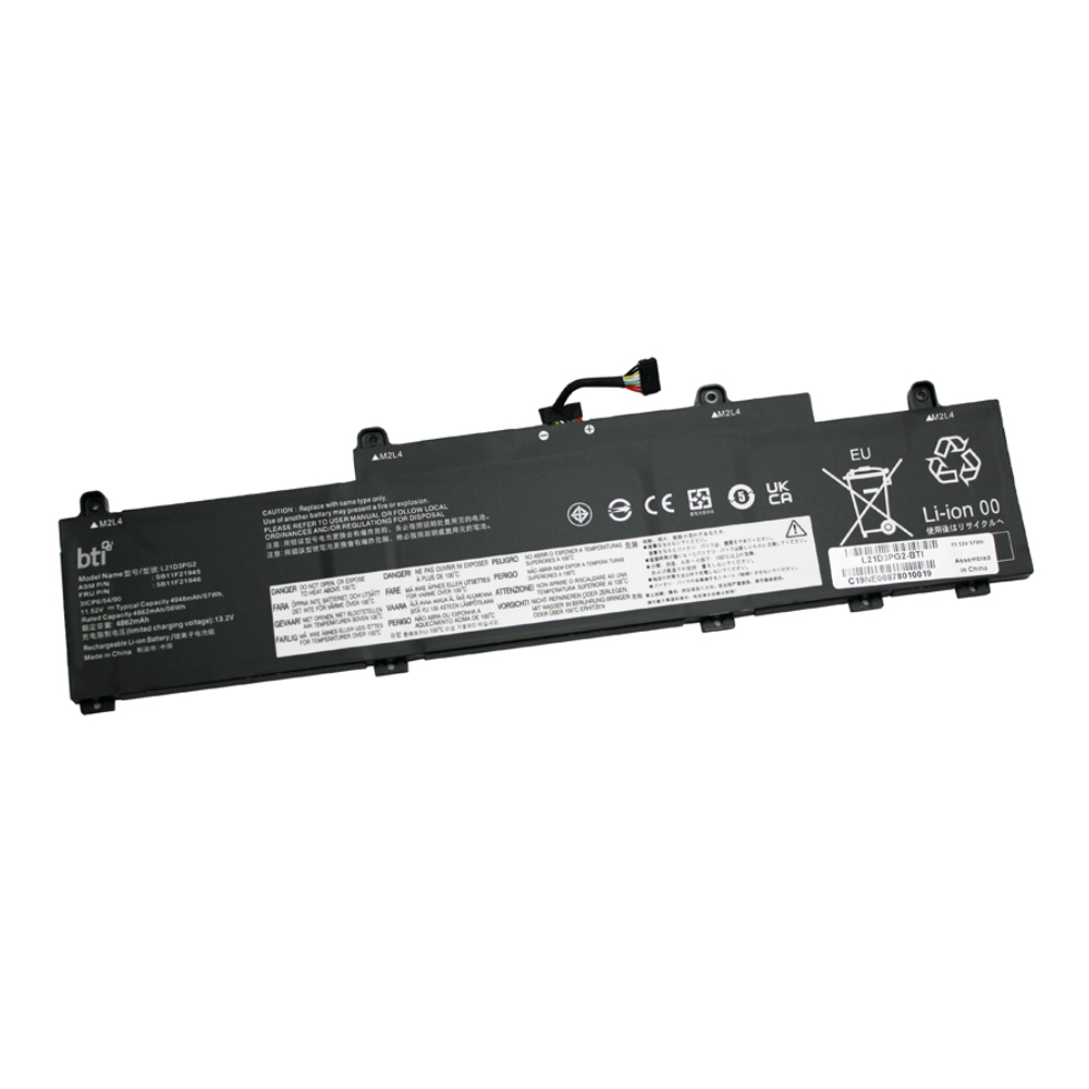 BTI L21M3PG2 Industrial Rechargeable Batteries - Black