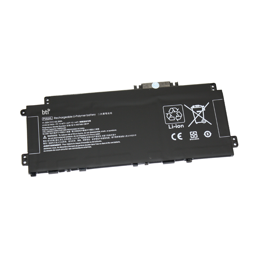 BTI L83393-005 Industrial Rechargeable Batteries - Black