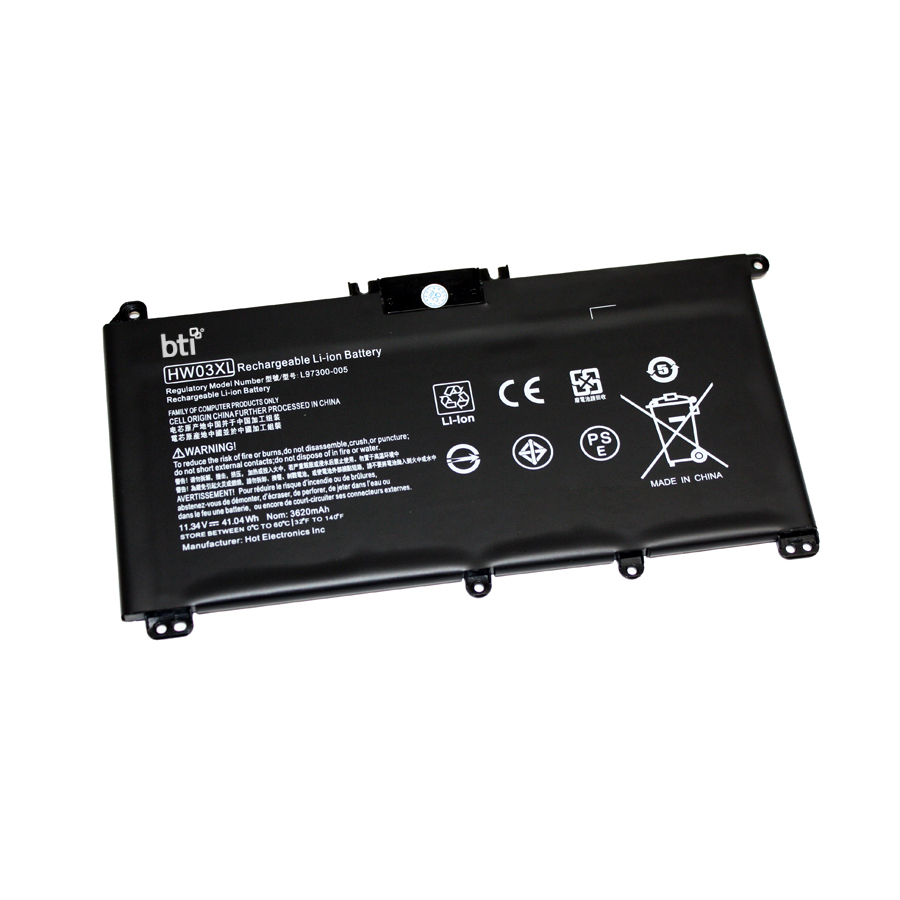 BTI L96887-1D1 Industrial Rechargeable Batteries - Black