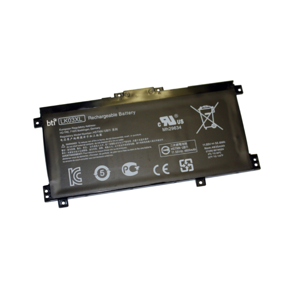 BTI L09281-855 Industrial Rechargeable Batteries - Black