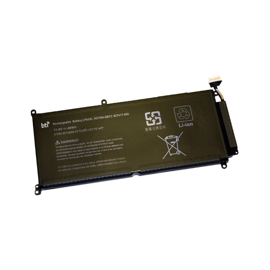 BTI LP03048XL Industrial Rechargeable Batteries - Black