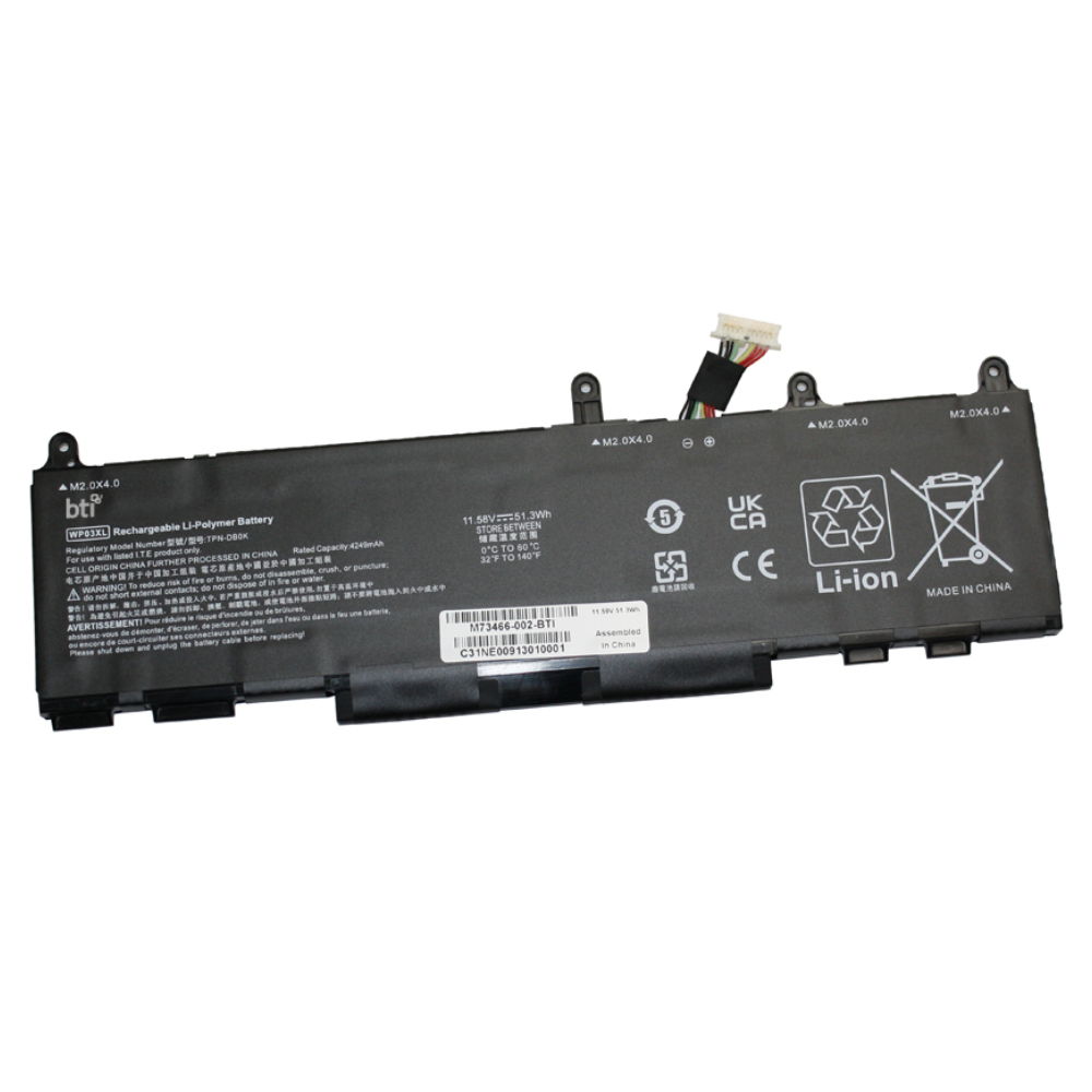 BTI M73466-002- Industrial Rechargeable Batteries - Black