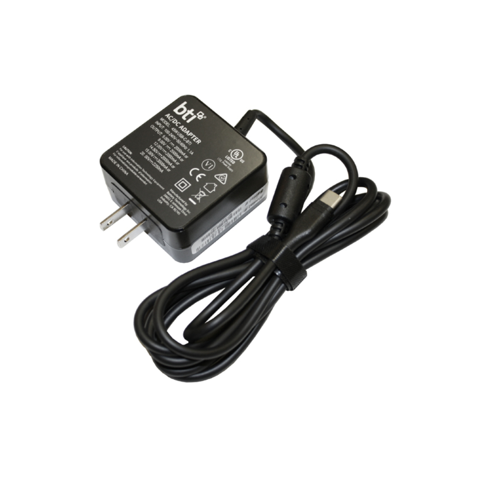 BTI 45W USB-C AC Adapter for all USB-C devices up to 45W. UK power cable included