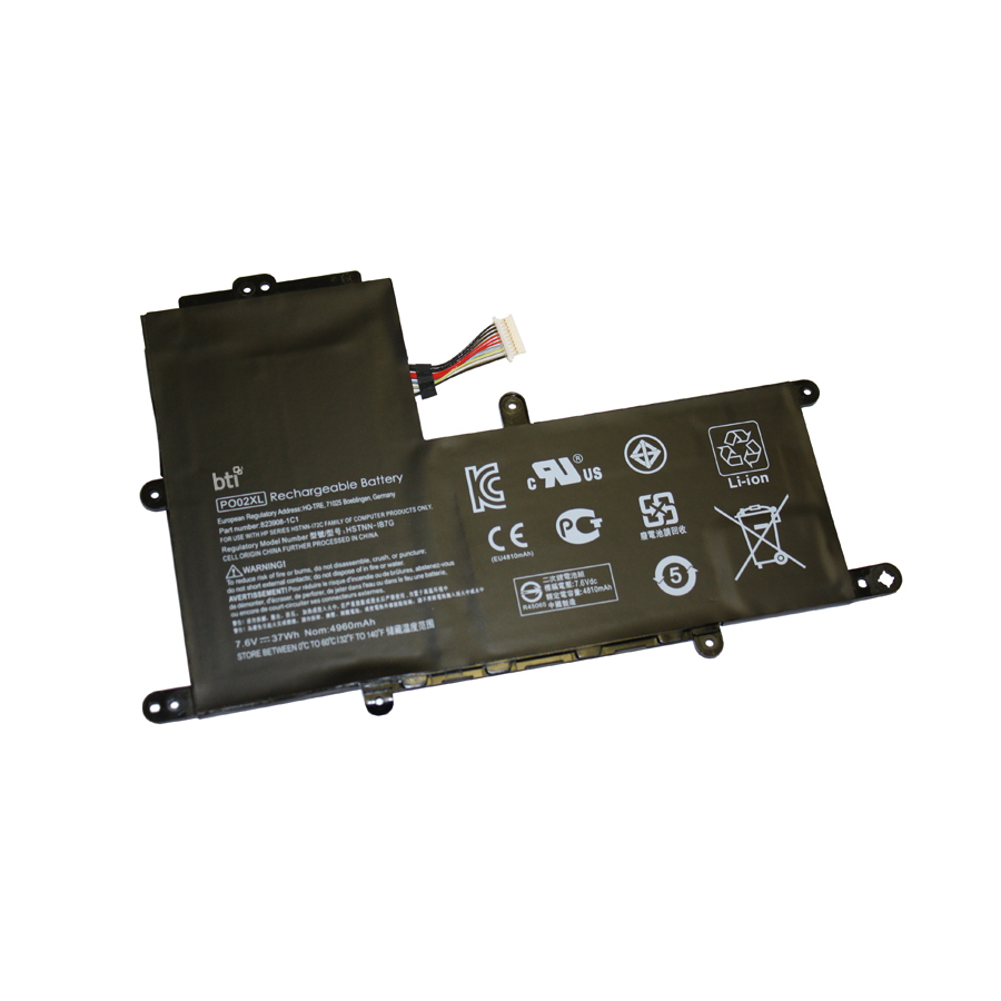 BTI 37Wh Industrial Rechargeable Batteries - Black
