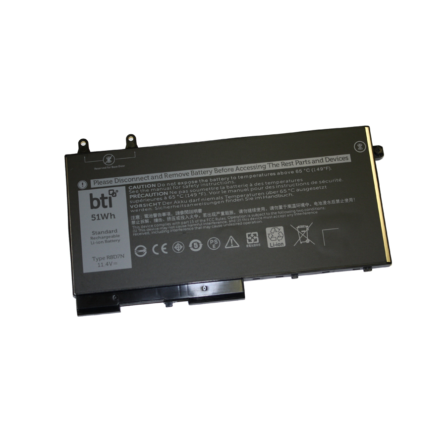 BTI R8D7N Industrial Rechargeable Batteries - Black