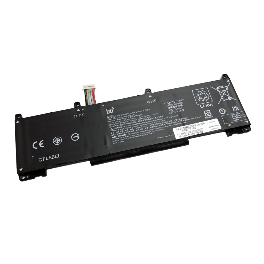 BTI RH03XL- Industrial Rechargeable Batteries - Black