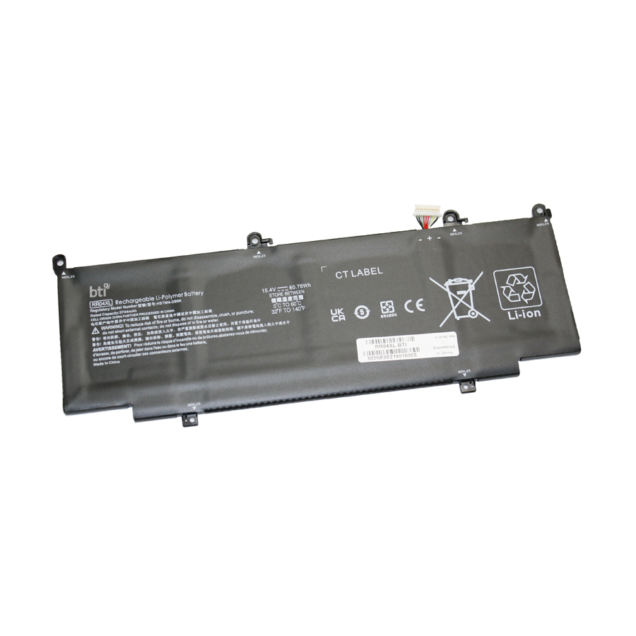 BTI RR04XL- Industrial Rechargeable Batteries - Black